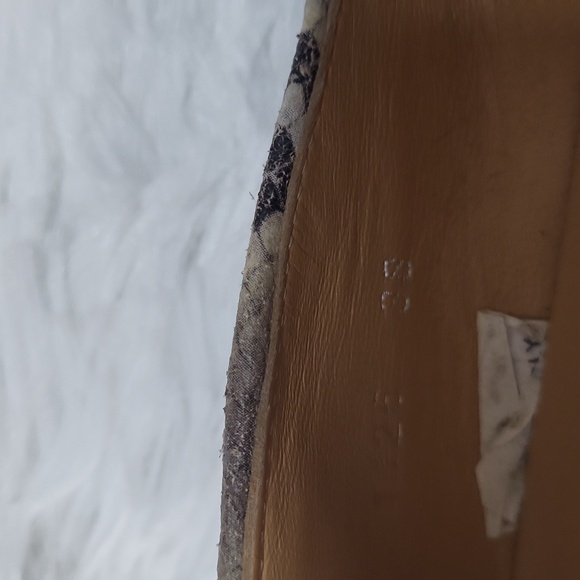 Avellini Made in Italy Snake Print Slip-on Loafers Women's Size US 7/ EUR 38 - Picture 6 of 10